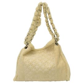 Borsa a tracolla vintage Chanel Beige