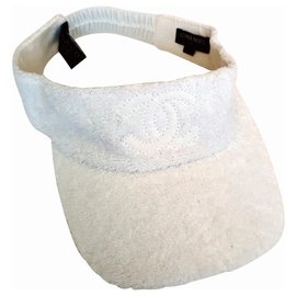 Chanel-Visière Chanel M neuf-White
