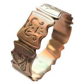 Autre Marque vintage ring 10 k pink gold Copper