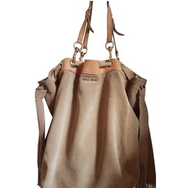 Miu Miu-Handbags-Beige