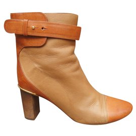 Chloé leather ankle boots beige 36.5 Beige