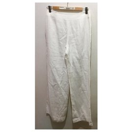 Hobbs-Linen Marlene trousers-White