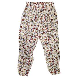 Zadig & Voltaire Karottenhose Blumen Beige Seide Beige