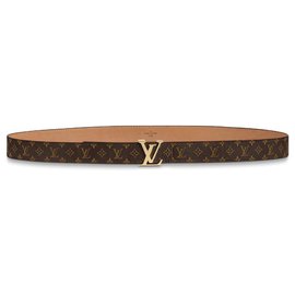 Louis Vuitton-Mini cinturón monograma LV-Castaño