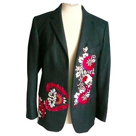 DRIES VAN NOTEN Marinated jacket in new condition with T embroidery38 Multiple colors