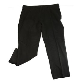 Ralph Lauren-Ralph Lauren Polo Black Cotton Men Casual Trousers Pants Size 40 / 34-Black