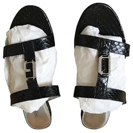 Dolce & Gabbana Python Wedges Schwarz Schwarz