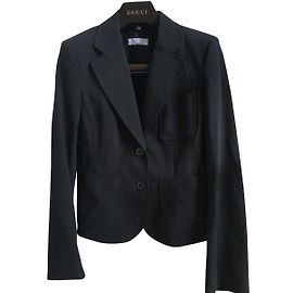 2 Knopf Cady Blazer (Strenesse Blue) Schwarz