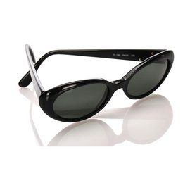 Fendi-Fendi Black Round Tinted Sunglasses-Black