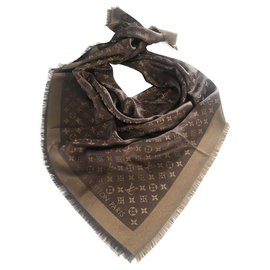 Louis Vuitton-Brillo de monograma marrón Louis Vuitton-Castaño