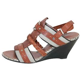 Proenza Schouler Gladiator-Keilsandalen Braun