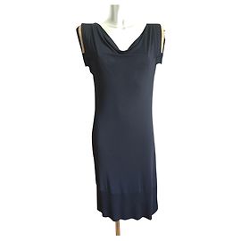 Robe droite mi-longue Pier Antonio Gaspari Noir