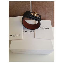 Givenchy-Bracelet à corne  Dore-Noir