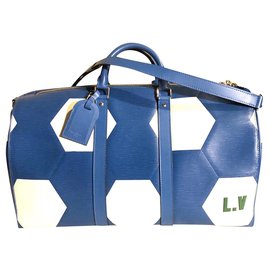 Louis Vuitton-keepall-Hellblau