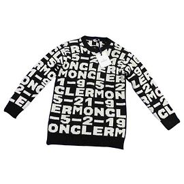 MAGLIONE MONCLER NUOVO Schwarz Weiß