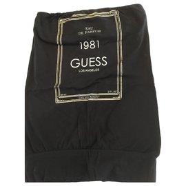 Top Guess de algodón negro Negro