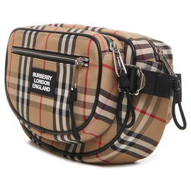 Burberry-Burberry bumbag check vintage new-Beige