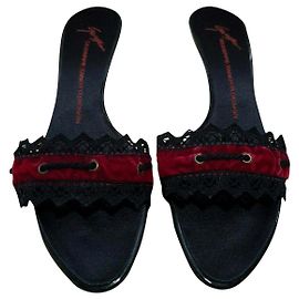 Giuseppe Zanotti Mules Noir Bordeaux
