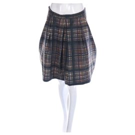 Jupe Cos Multicolore Polyester Élasthanne Taille 38 Multicolore