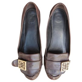 Givenchy-Givenchy p loafers 39-Dark brown