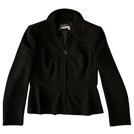 Salvatore Ferragamo Chaqueta corta negra Negro