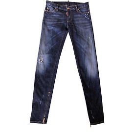 Dsquared2 Pantalones rasgados Azul