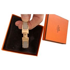 Nueva pulsera Hermès CLIC H Gris pardo