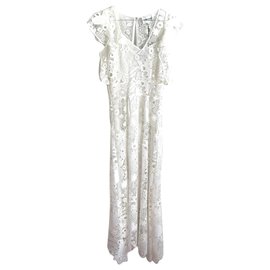 Antik Batik Kleider Weiß