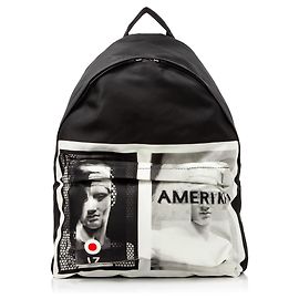 Mochila de nylon estampada negra de Givenchy Negro Blanco