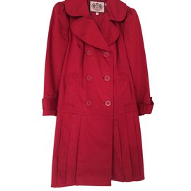 Abrigo de algodón rojo Juicy Couture Roja