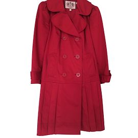 Juicy Couture Red Cotton Coat Red