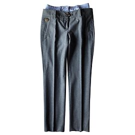 Coast Weber Ahaus Grey Wool Cigarette Pants Grey