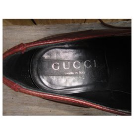 Gucci-Gucci p derbies 43,5-Dark brown