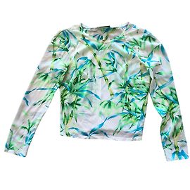 Top Gianni Versace Frühling / Sommer 2000 Aus weiß