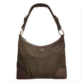 Borsa Prada Tessuto-Antic Marrone