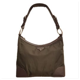 Prada-Sac Prada Tessuto-Antic-Marron