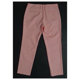 Weekend Max Mara-calça, leggings-Rosa,Branco