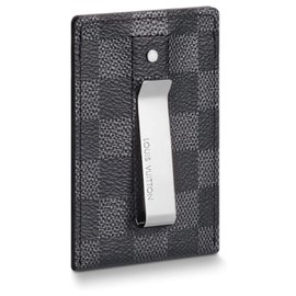 Louis Vuitton-Pince wallet LV-Dark grey