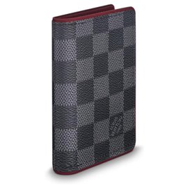 Louis Vuitton-organizador de bolsillo para hombre billetera LV-Gris