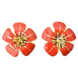 Orecchini fiore Valentino Garavani Rosso