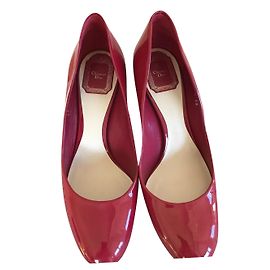 Christian Dior Red Patent Leather High Heels Red