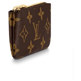 Louis Vuitton-Bolsa de llave LV-Castaño