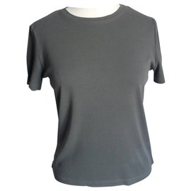 Hermès-HERMES T-shirt carbon gray T36 very good condition-Dark grey