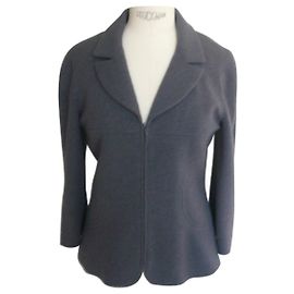 CHANEL Dark gray tweed jacket T38 Grey