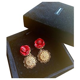 Orecchini in oro rosso e oro Dolce & Gabbana Rosso D'oro