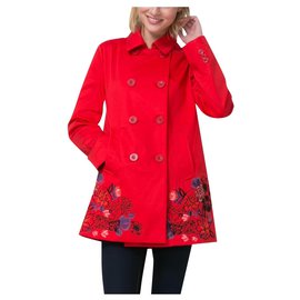 Desigual-Coats, Outerwear-Red