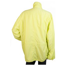 Elena Miró-Elena Miro Yellow Midi Raincoat Trench Rain Mac Jacket Coat size UK 18 Eur 48-Yellow