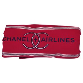 Chanel-Asciugamano chanel: Nuova compagnia aerea-Rosso,Blu,Bordò