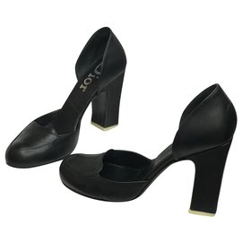 Dior-Black Heels 9,5 cm with box-Black