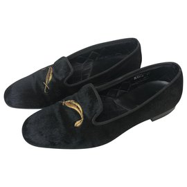 Church's-Pony Hair Loafers-Black